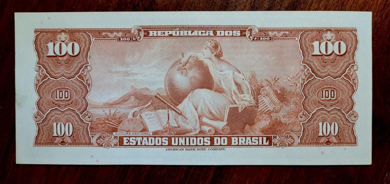 | Casa do Colecionador Cédula C035 - 100 (Cem Cruzeiros) FE (Ano 1964)