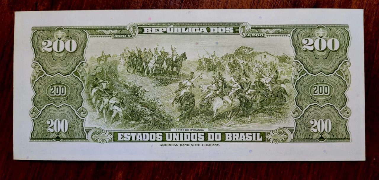 | Casa do Colecionador Cédula C042 - 200 (Duzentos Cruzeiros) FE - Nº 084903 (Ano 1964)