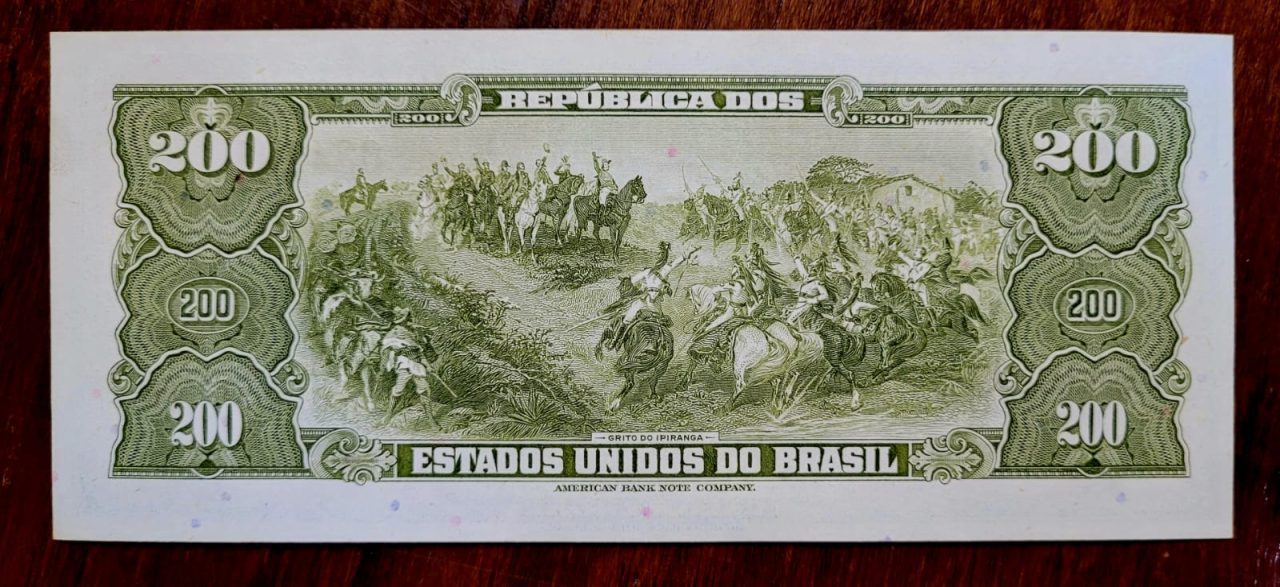 | Casa do Colecionador Cédula C042 - 200 (Duzentos Cruzeiros) FE - Nº 084904 (Ano 1964)