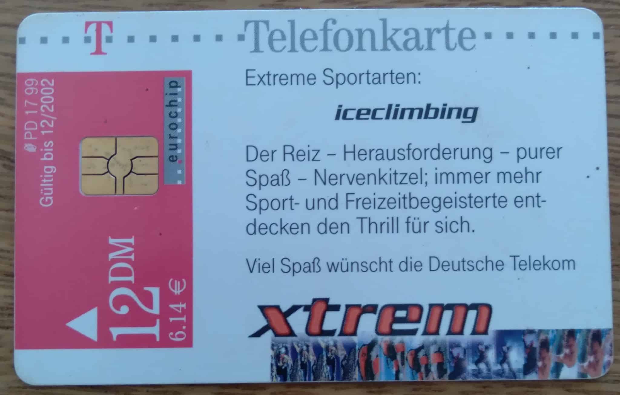 | Casa do Colecionador Ct Alemanha Telefon 1999 Xtrem Iceclimbing 2