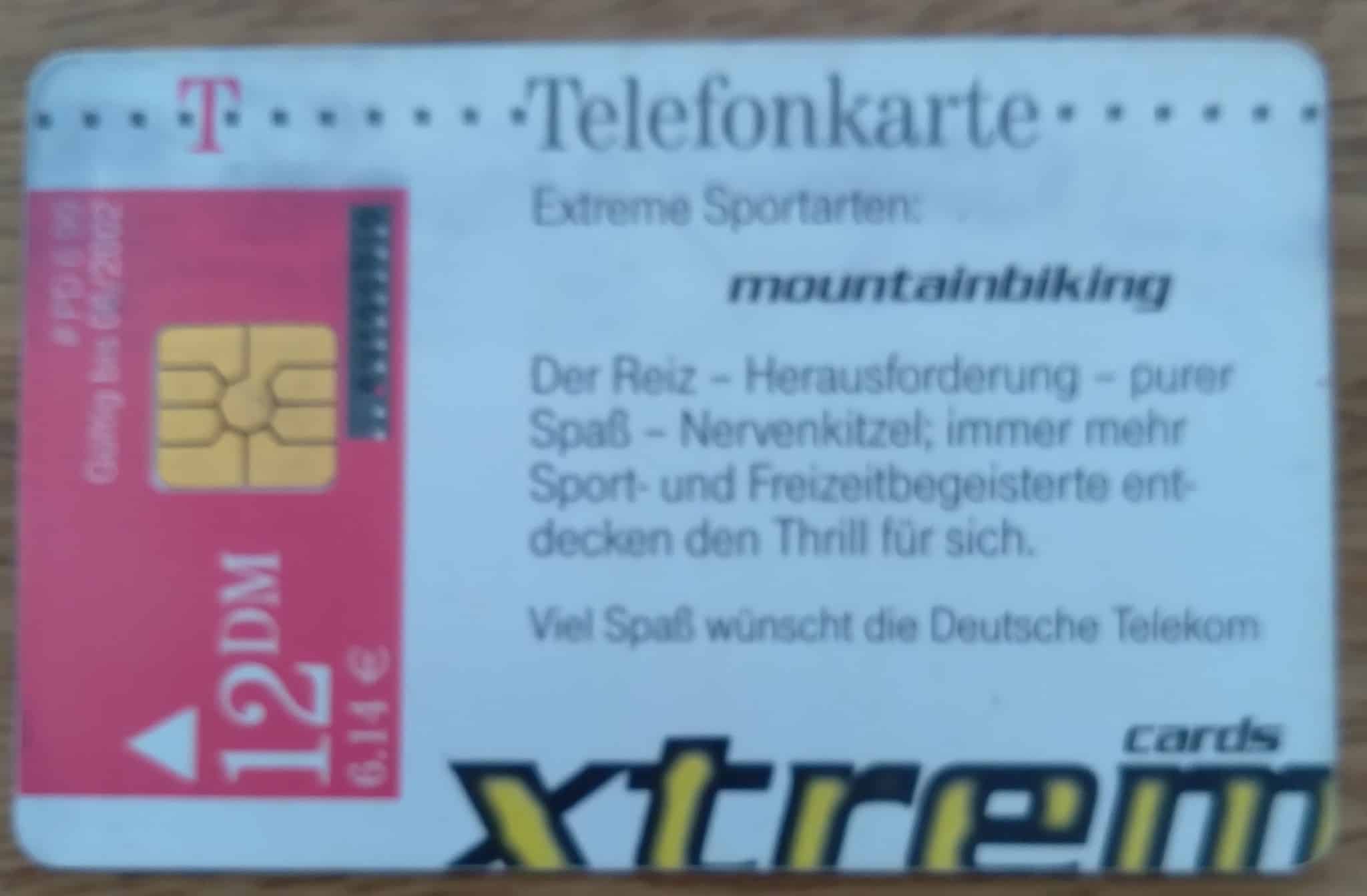 | Casa do Colecionador Ct Alemanha Telefon Chip 1999 Xtrem Mountainbiking 2