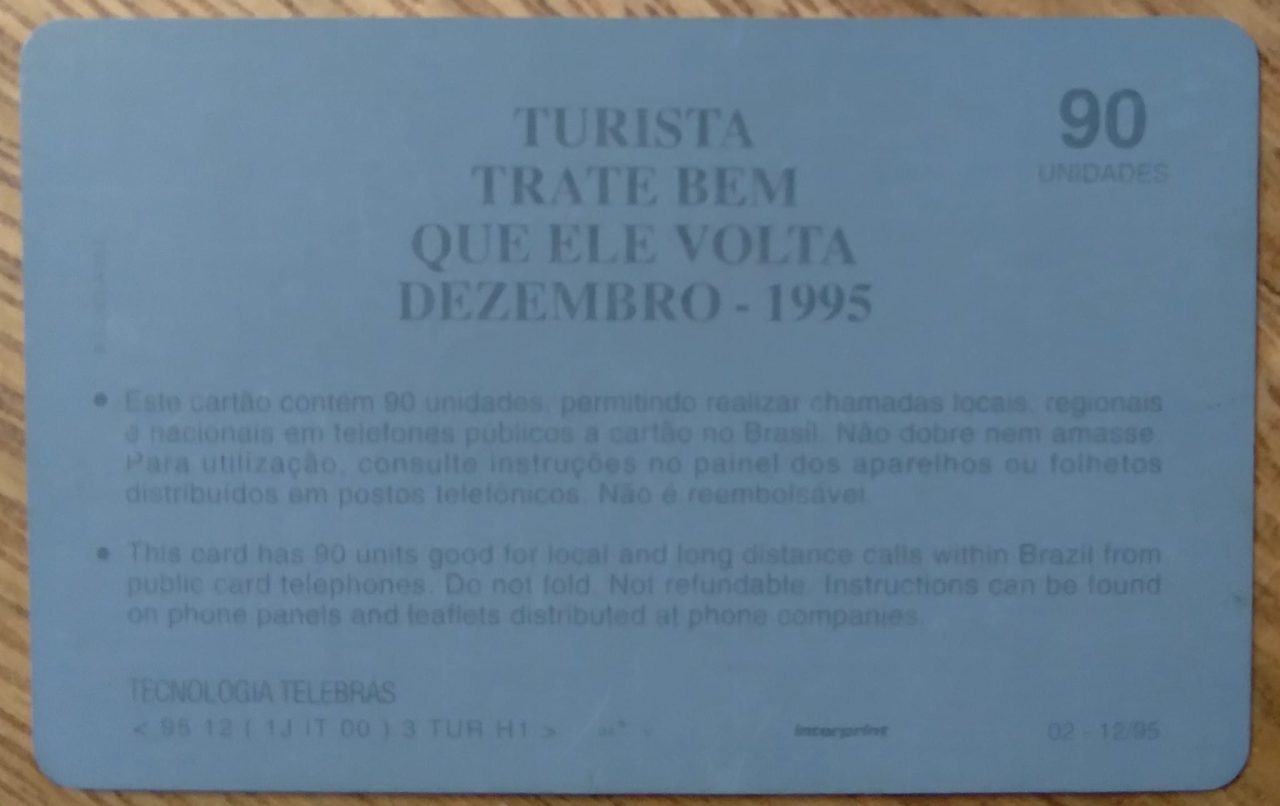| Casa do Colecionador Ct Brasil Telebrás 00 1995 / fac simile agilidade.