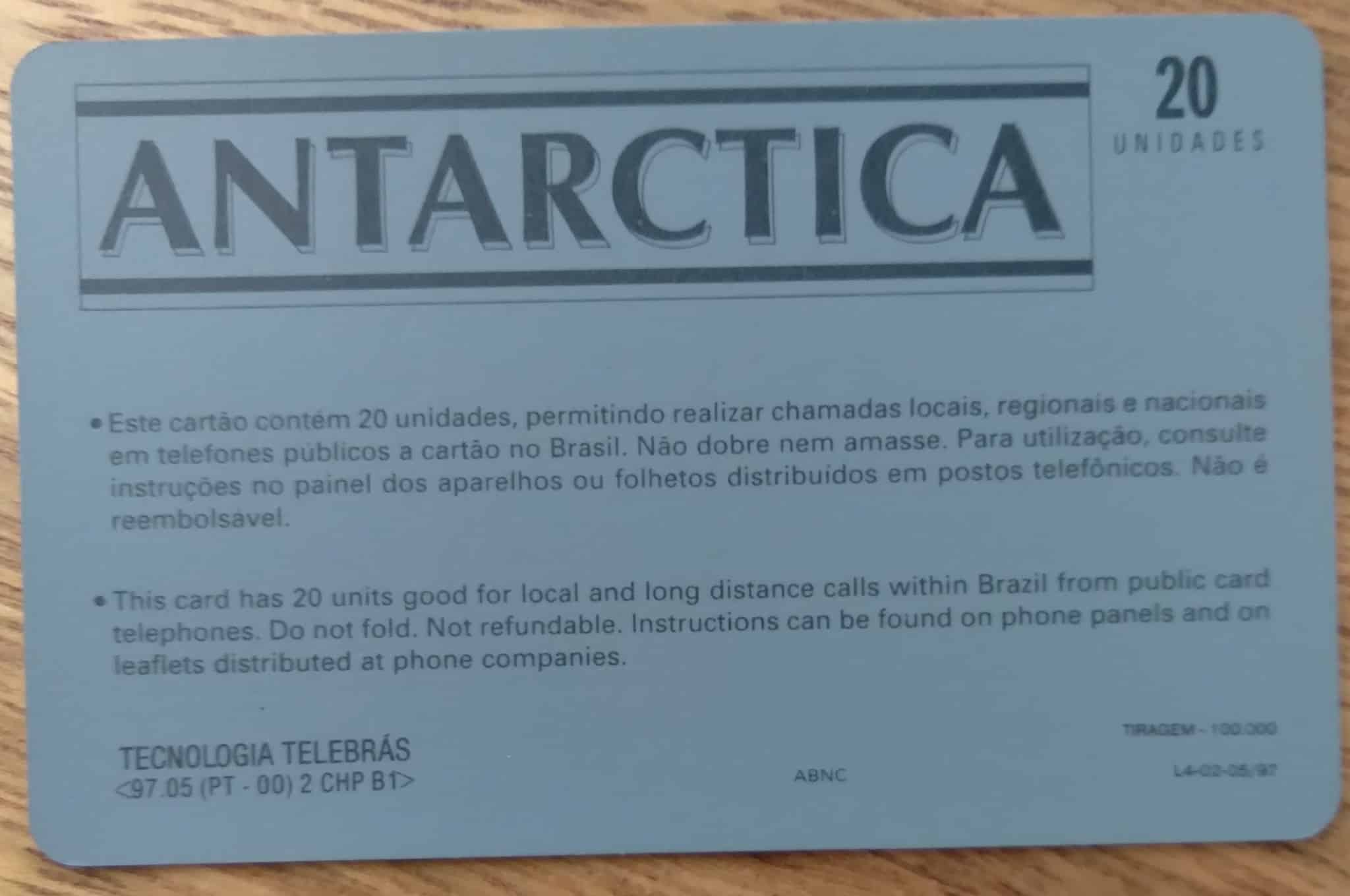 | Casa do Colecionador Ct Brasil Telebrás 00 1997 / Mídia Antarctica Melhor Chopp