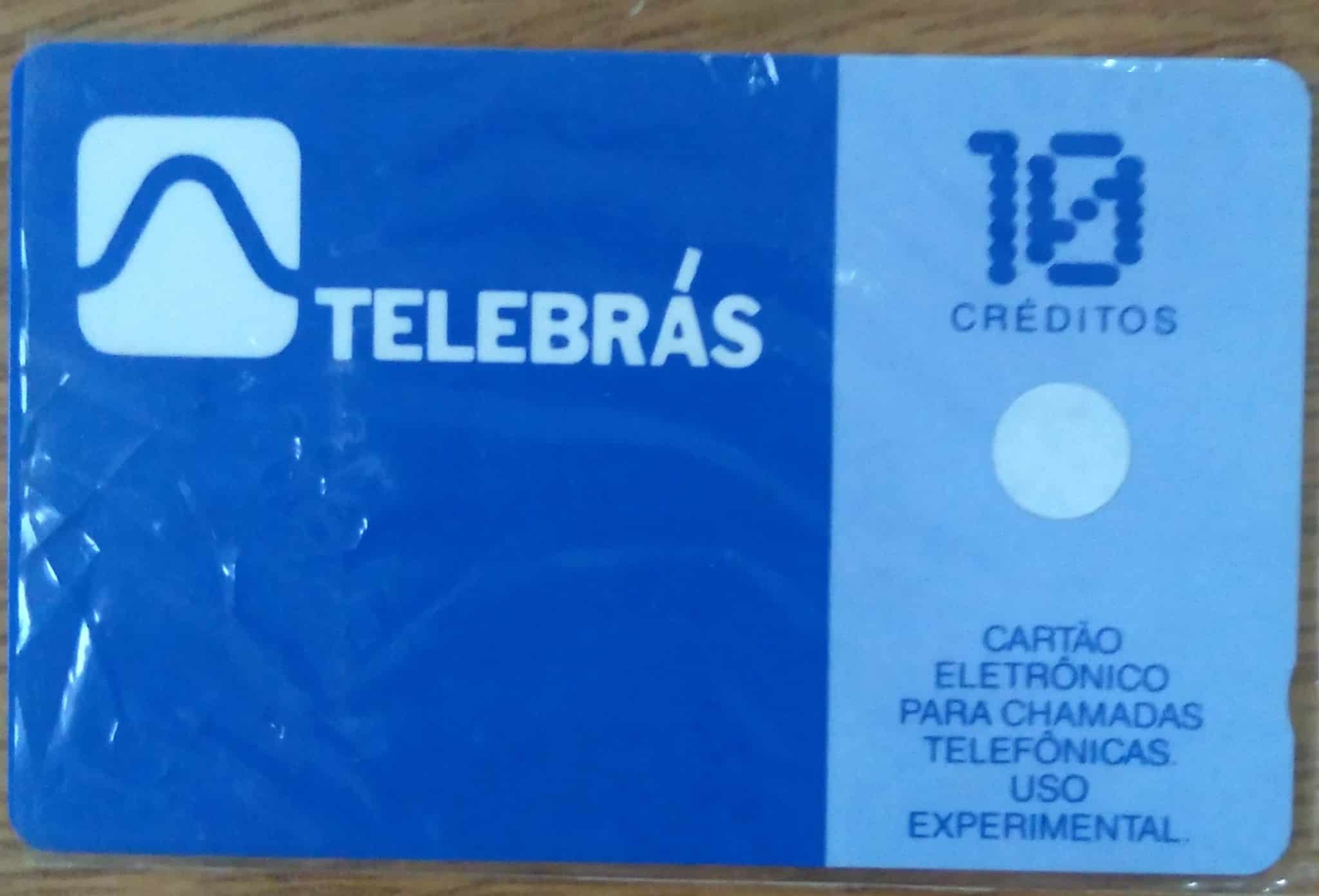 | Casa do Colecionador Ct Brasil Telebras experimental de 10 créditos.