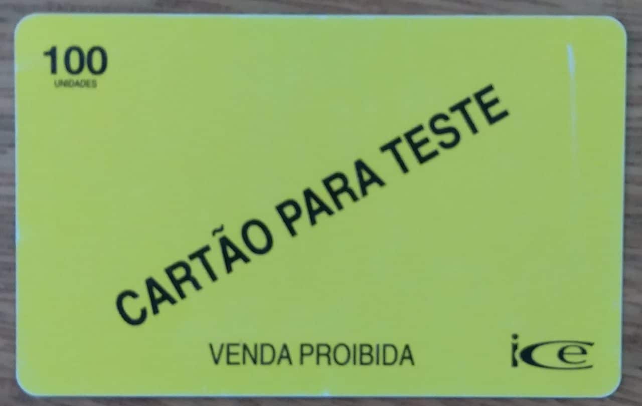| Casa do Colecionador Ct Cartão para teste 100 unidades ICE amarelo.