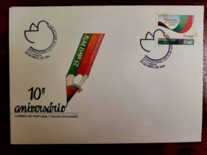 Envelope FDC (1º Dia de Circulação) Portugal (CTT) – 10º Aniversário do 25 de Abril de 1974 – 25/04/1984