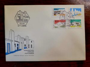 Envelope FDC (1º Dia de Circulação) Portugal (CTT) – Arquitetura Popular Portuguesa – 10/03/1986