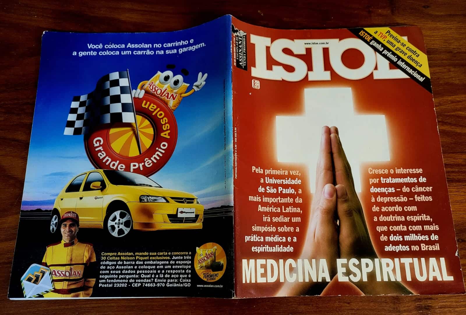 | Casa do Colecionador Isto é Nº 1756 - Medicina Espiritual - 28/05/2003 (Revista)