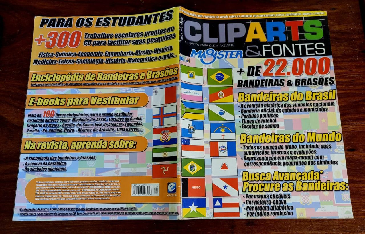 | Casa do Colecionador Magister - Cliparts e Fontes Nº 9 (Editora Escala) Não possui o CD (Revista)