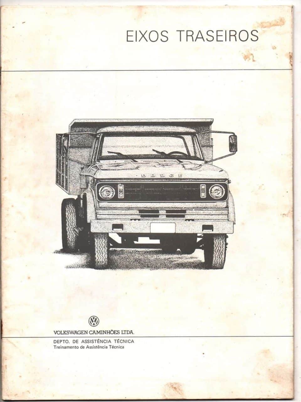 | Casa do Colecionador Manual Caminhoes Dodge VW - Eixos Traseiros - 1981