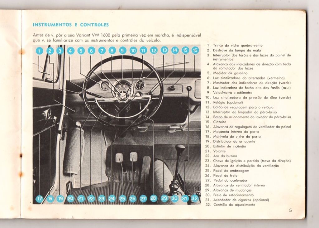 | Casa do Colecionador Manual Do Proprietario Volkswagen Variant 1970 - Original