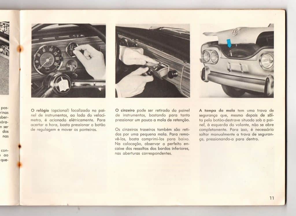 | Casa do Colecionador Manual Do Proprietario Volkswagen Variant 1970 - Original