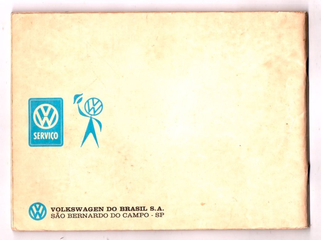 | Casa do Colecionador Manual Do Proprietario Volkswagen Variant 1970 - Original