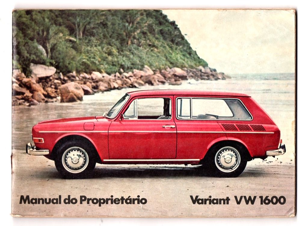 | Casa do Colecionador Manual Do Proprietario Volkswagen Variant 1970 - Original