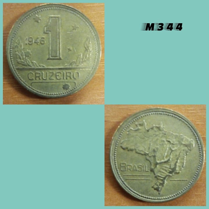 | Casa do Colecionador Moeda 1 cruzeiro 1946 bronze alumínio - M344