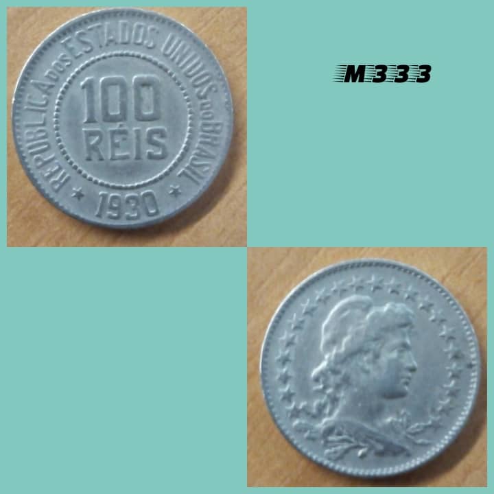 | Casa do Colecionador Moeda 100 réis 1930 cuproníquel - M333