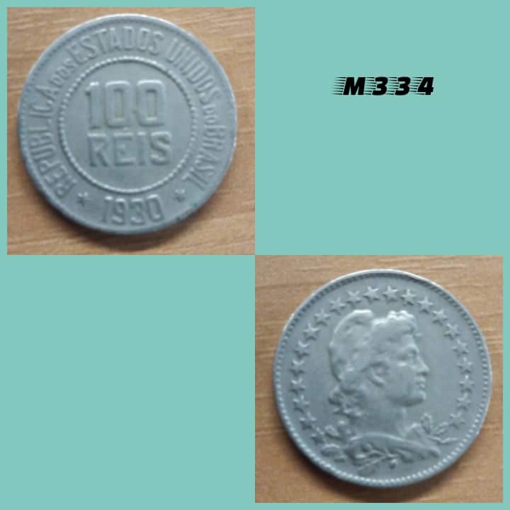 | Casa do Colecionador Moeda 100 réis 1930 cuproníquel - M334