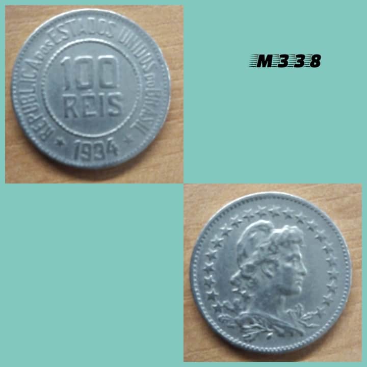 | Casa do Colecionador Moeda 100 réis 1934 cuproníquel - M338