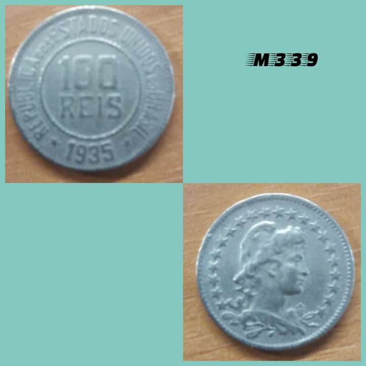 | Casa do Colecionador Moeda 100 réis 1935 cuproníquel - M339
