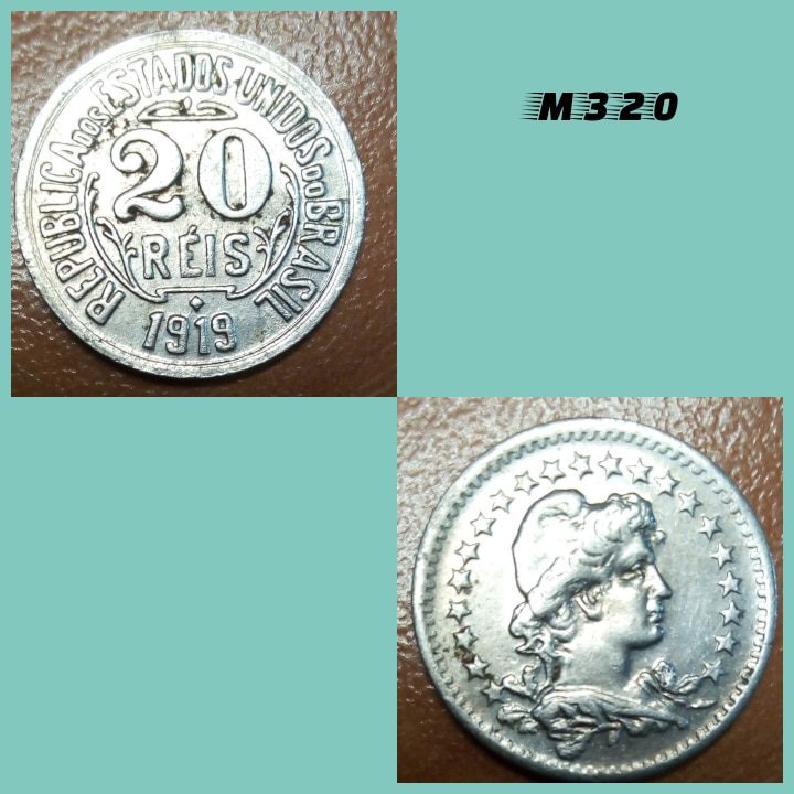 | Casa do Colecionador Moeda 20 réis 1919 cuproníquel - M320