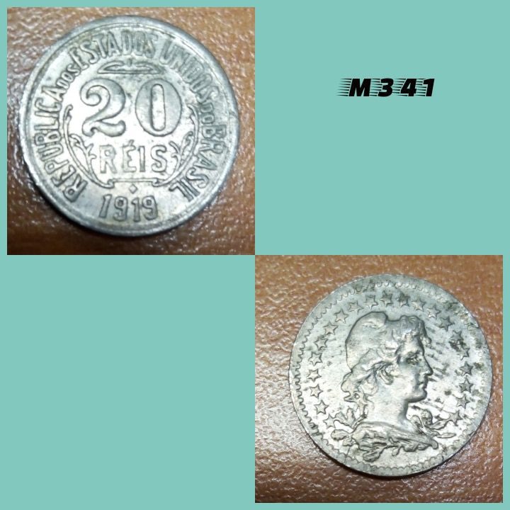 | Casa do Colecionador Moeda 20 réis 1919 cuproníquel - M341