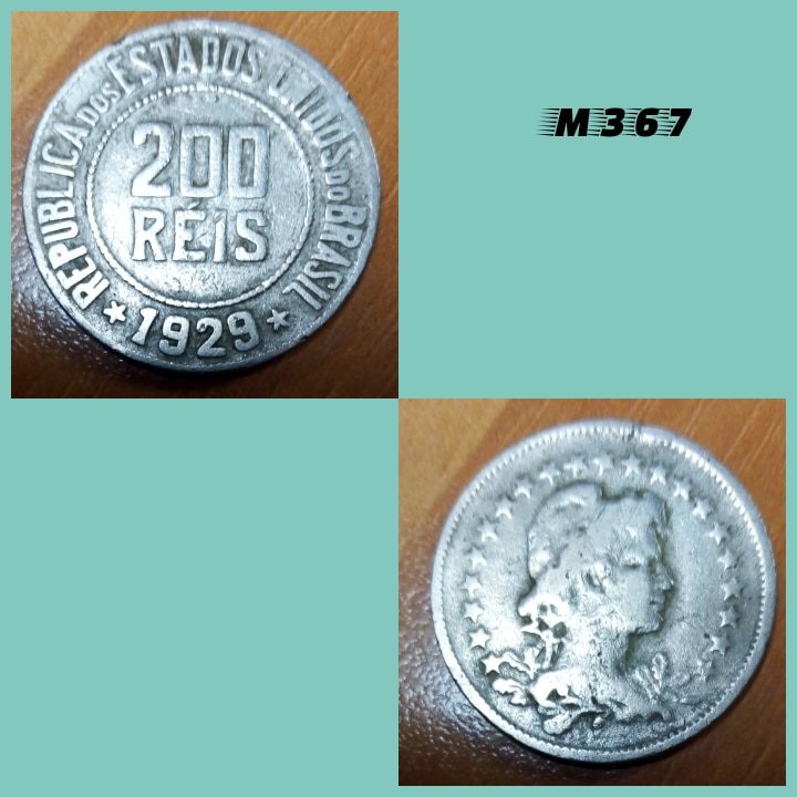 | Casa do Colecionador Moeda 200 réis 1929 cupro níquel - M367