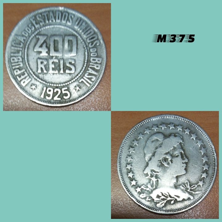 | Casa do Colecionador Moeda 400 réis 1925 cupro níquel - M375