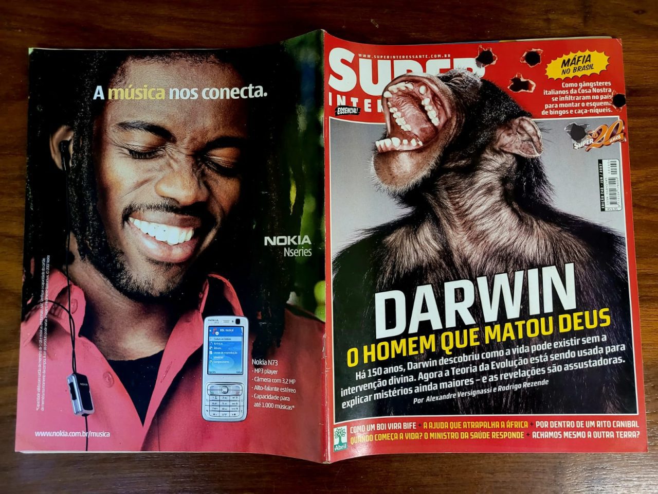 | Casa do Colecionador Super Interessante Nº 240 - Darwin - O Homem que Matou Deus (Editora Abril) Junho 2007 (Revista)
