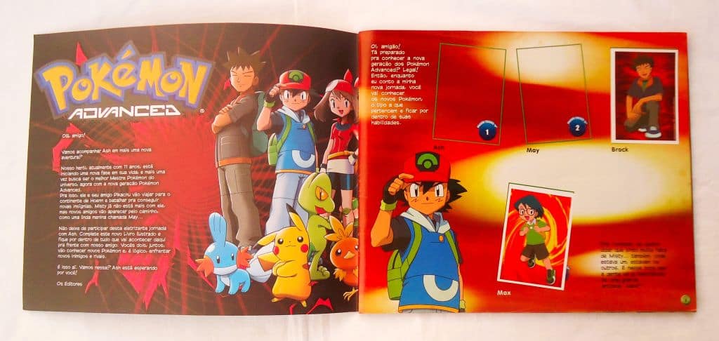 | Casa do Colecionador Album de Figurinhas - Pokemom Advanced - Incompleto - Panini - 2004
