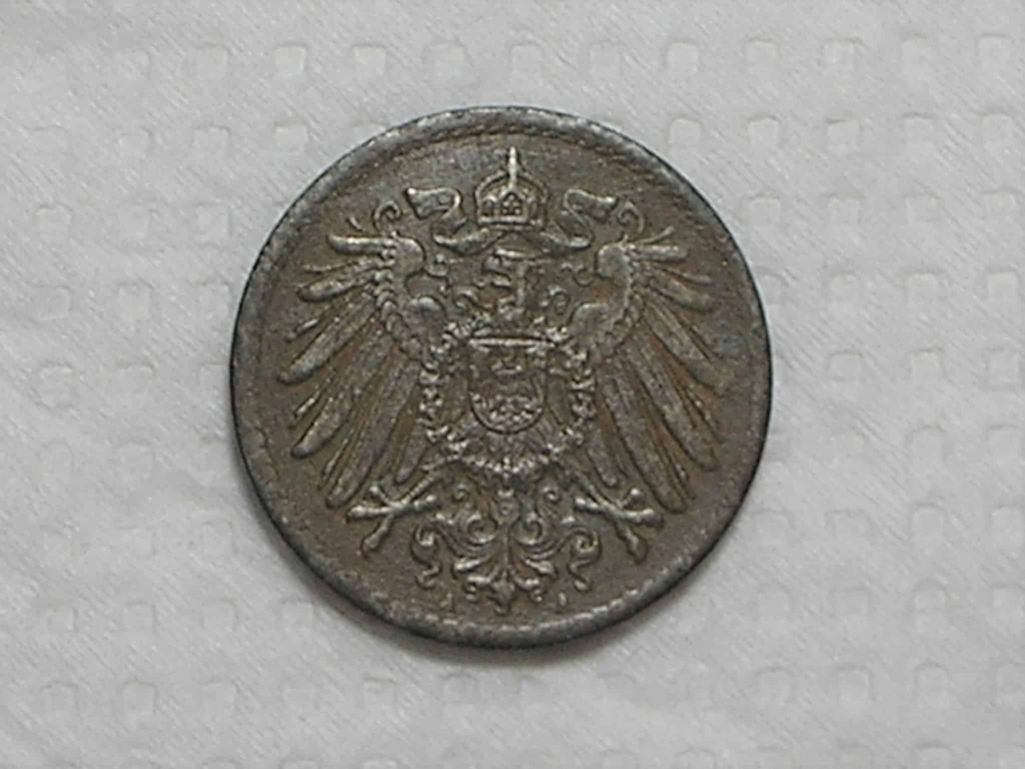 | Casa do Colecionador Alemanha 5 Pfennig 1918 Bronze Box30 2