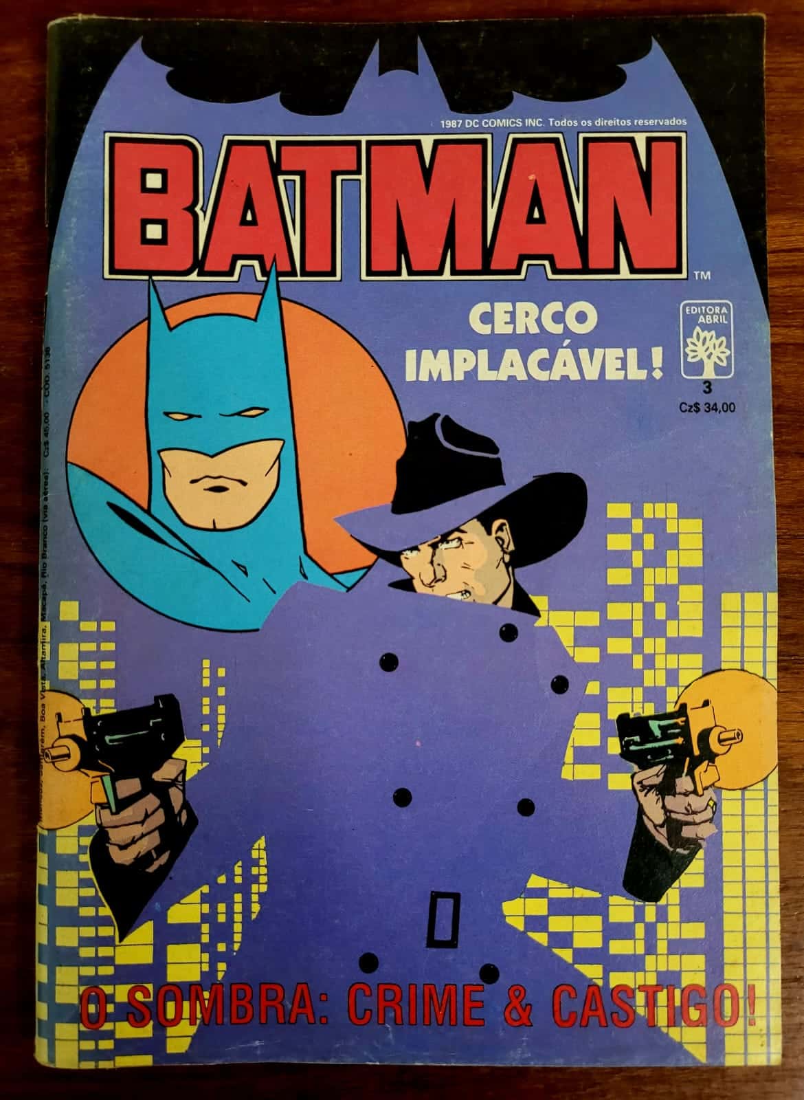 | Casa do Colecionador Batman – 2ª Série Nº 03 (Editora Abril) Novembro de 1987 (HQ/Gibi)
