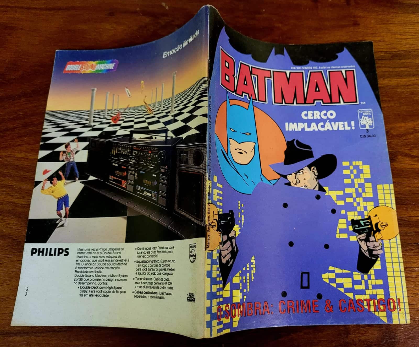 | Casa do Colecionador Batman – 2ª Série Nº 03 (Editora Abril) Novembro de 1987 (HQ/Gibi)