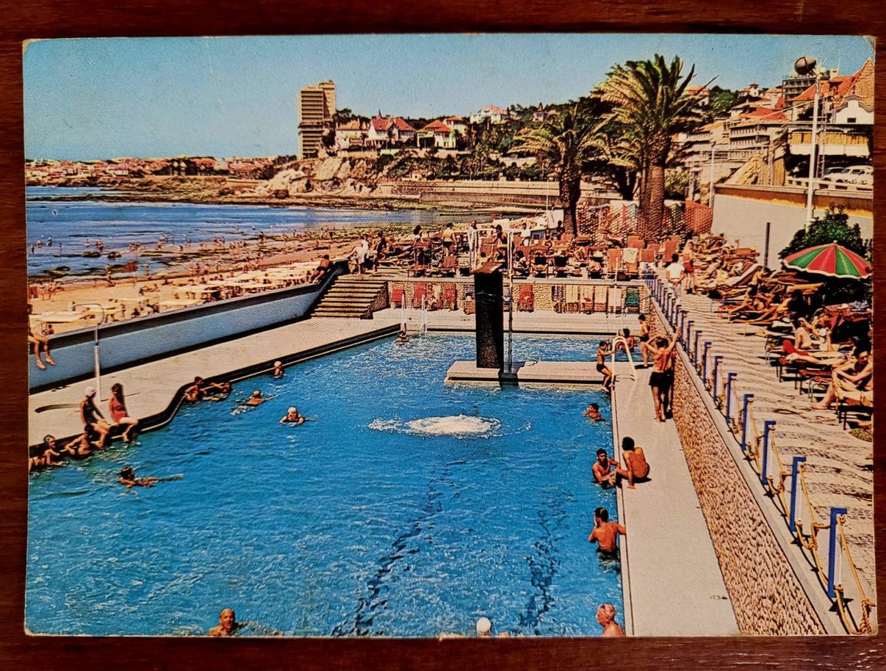 Cartão Postal Estrangeiro - Portugal (Estoril) Praia e Piscina
