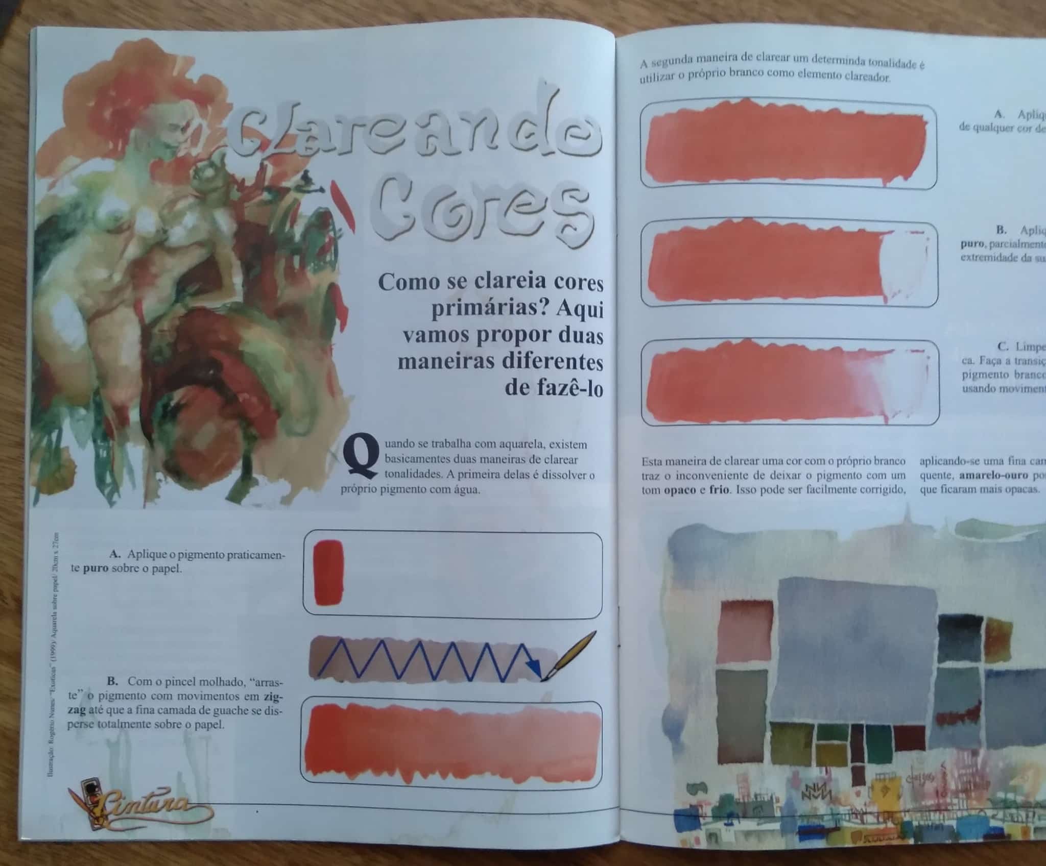 | Casa do Colecionador Ed Escala revista Como pintar aquarela 1 / Iniciantes