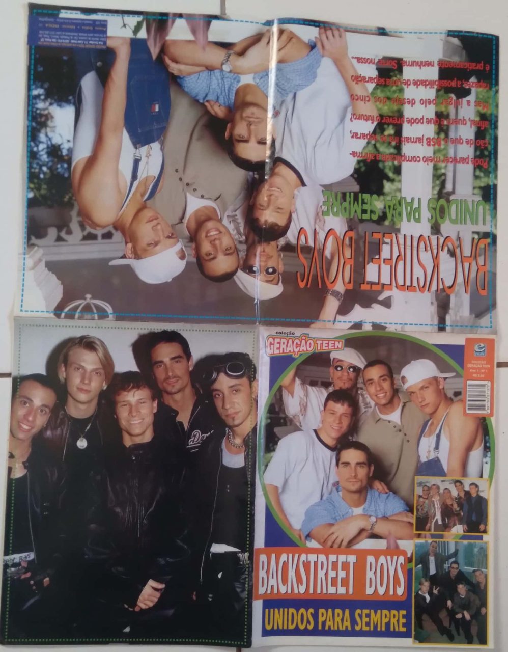 | Casa do Colecionador Ed Escala Revista Poster Geração Teen 1 / Backstreet Boys.