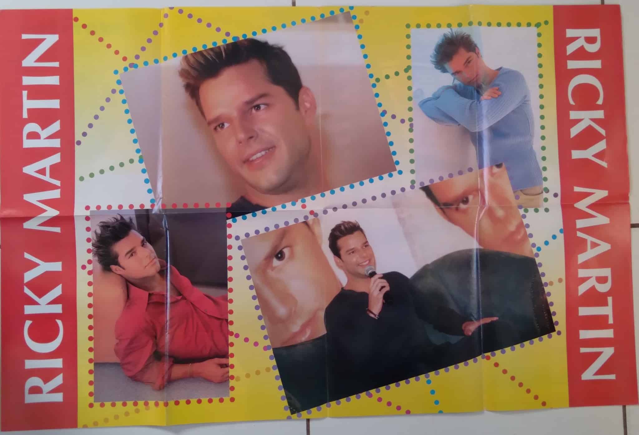 | Casa do Colecionador Ed Sampa Revista Poster TV Mania 5 / Ricky Martin.
