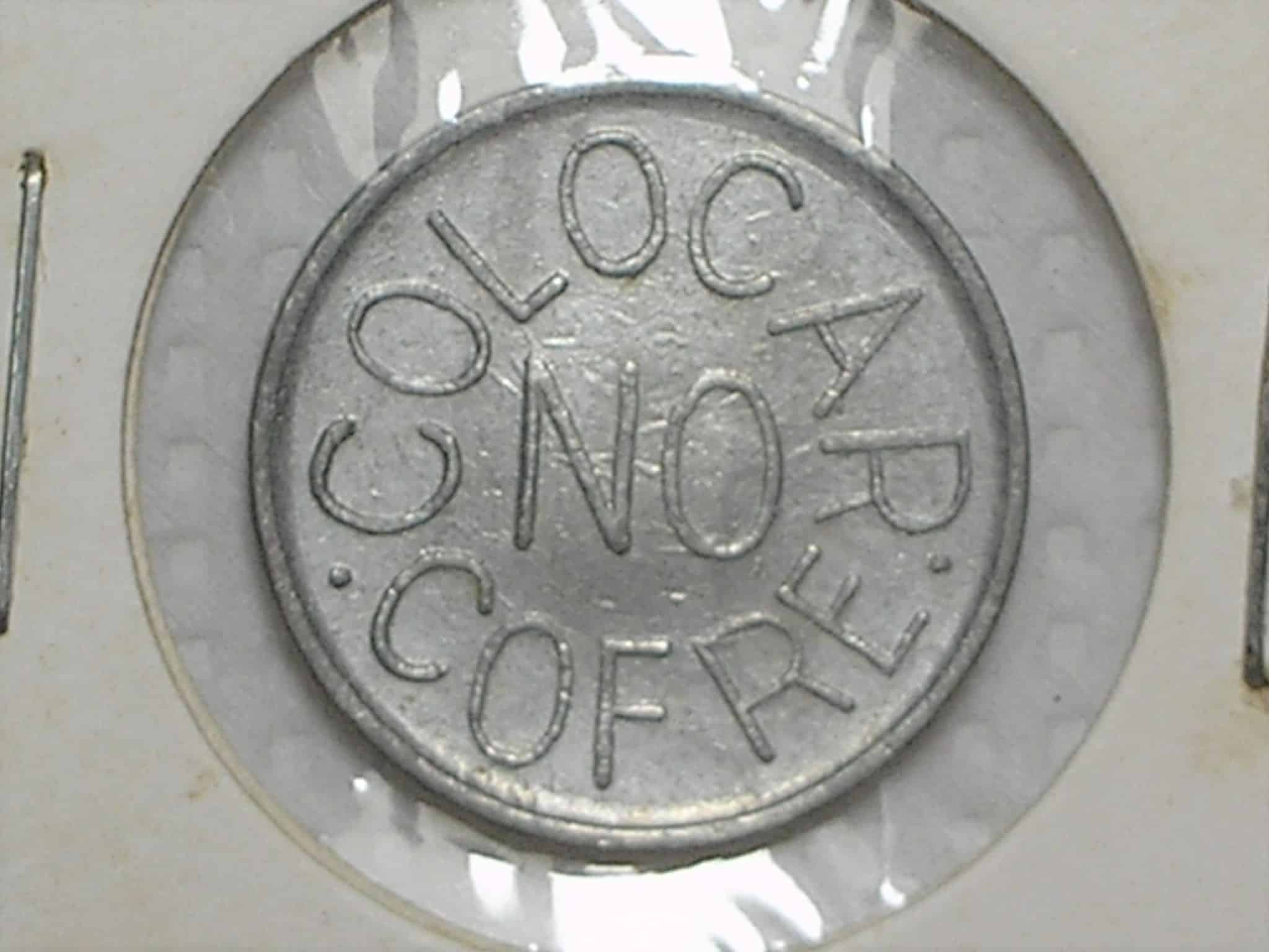 | Casa do Colecionador Ficha de Onibus Loração Pedro II - Colocar no cofre / Aluminio / Bela peça / box28