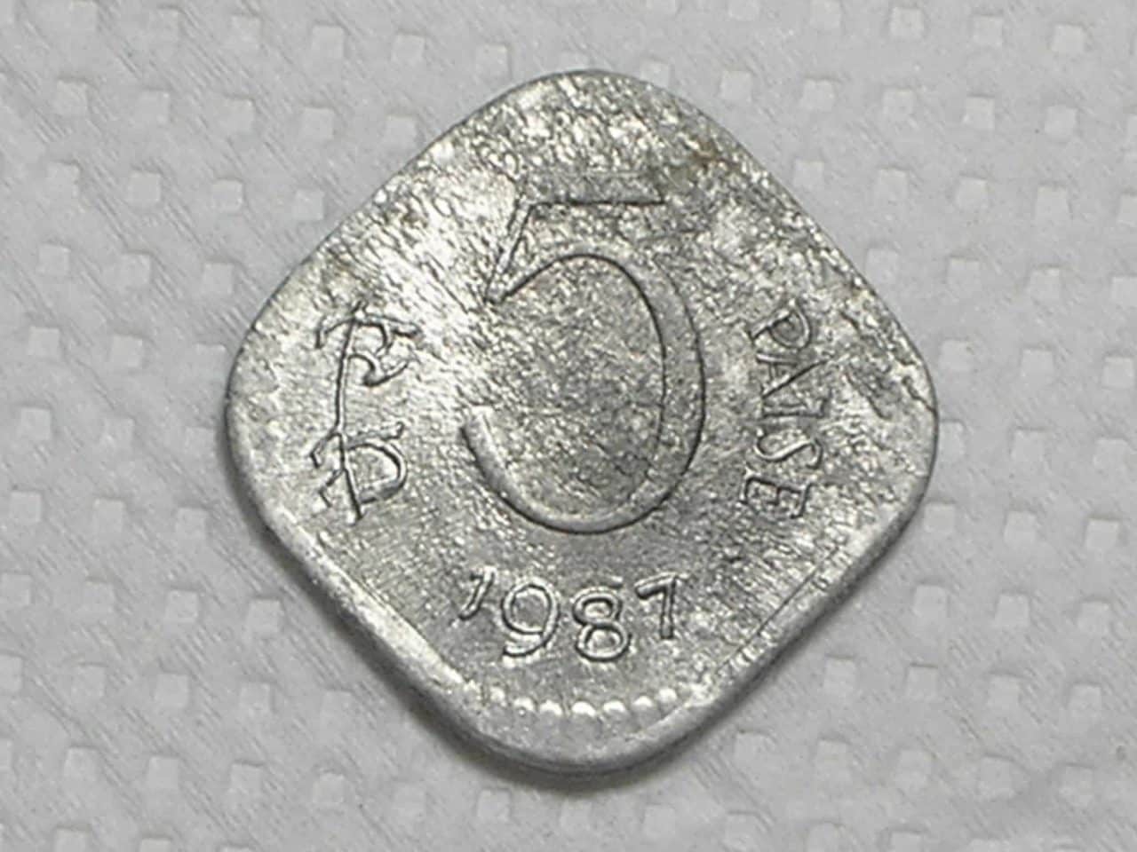 | Casa do Colecionador India) 5 Paise - 1987 / Al / box31