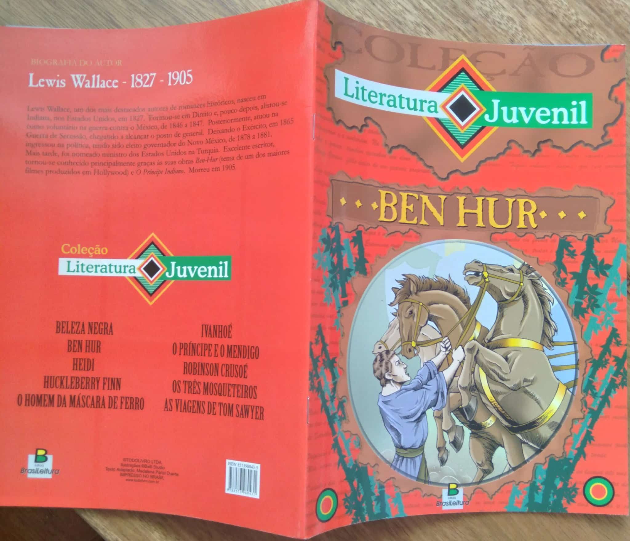 | Casa do Colecionador Livreto Literatura Juvenil Ben Hur / Lewis Wallace.
