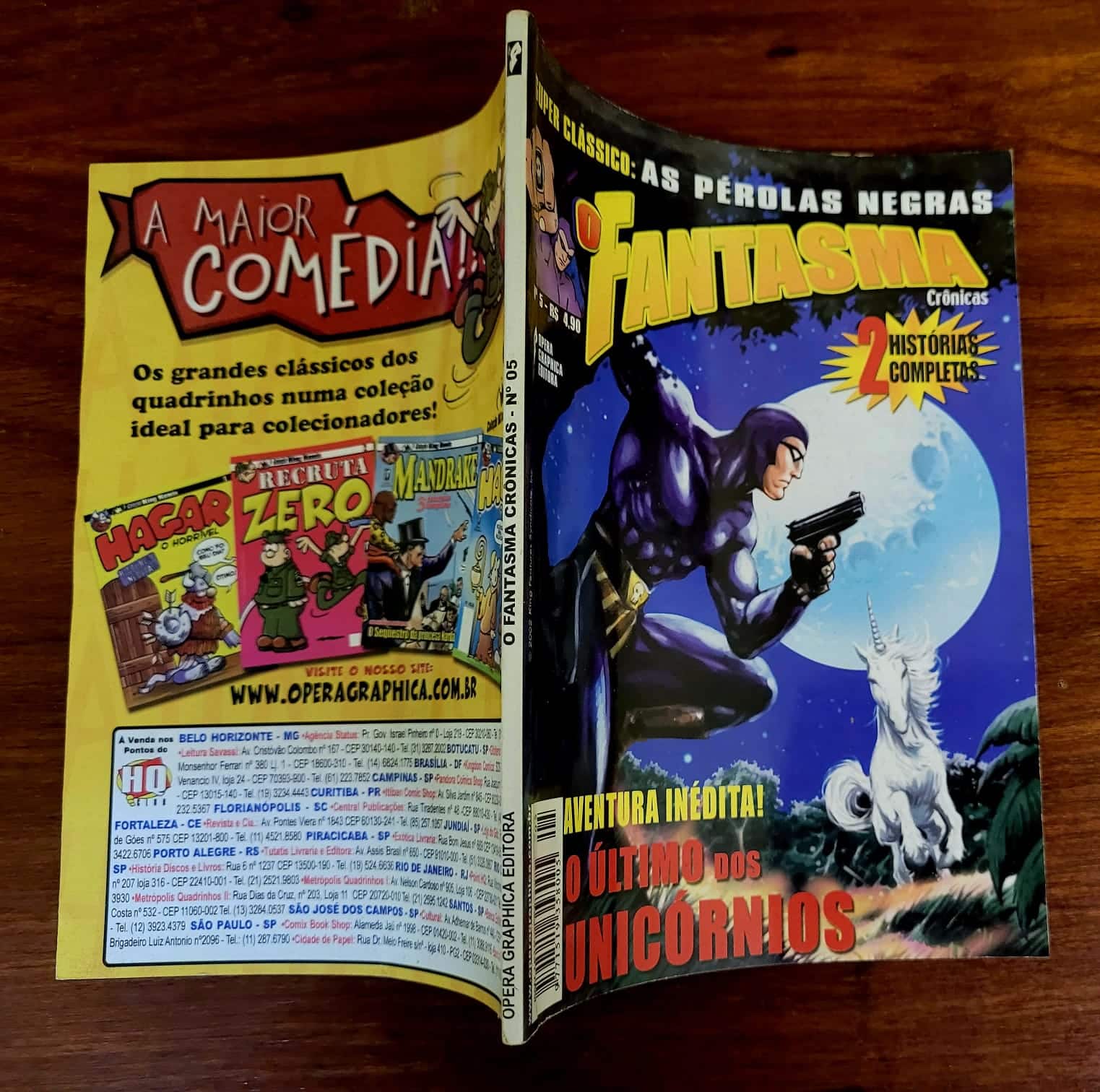 | Casa do Colecionador O Fantasma Crônicas Nº 05 (Editora Opera Graphica) 2002 (HQ/Gibi)