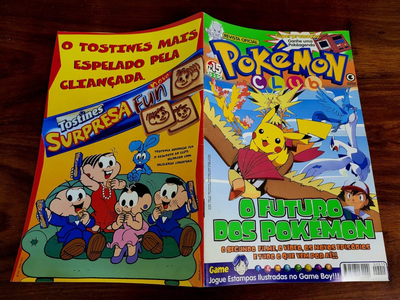 | Casa do Colecionador Pokémon Club Nº 15 (Editora Conrad) Anos 2000 (Revista com Pôster)