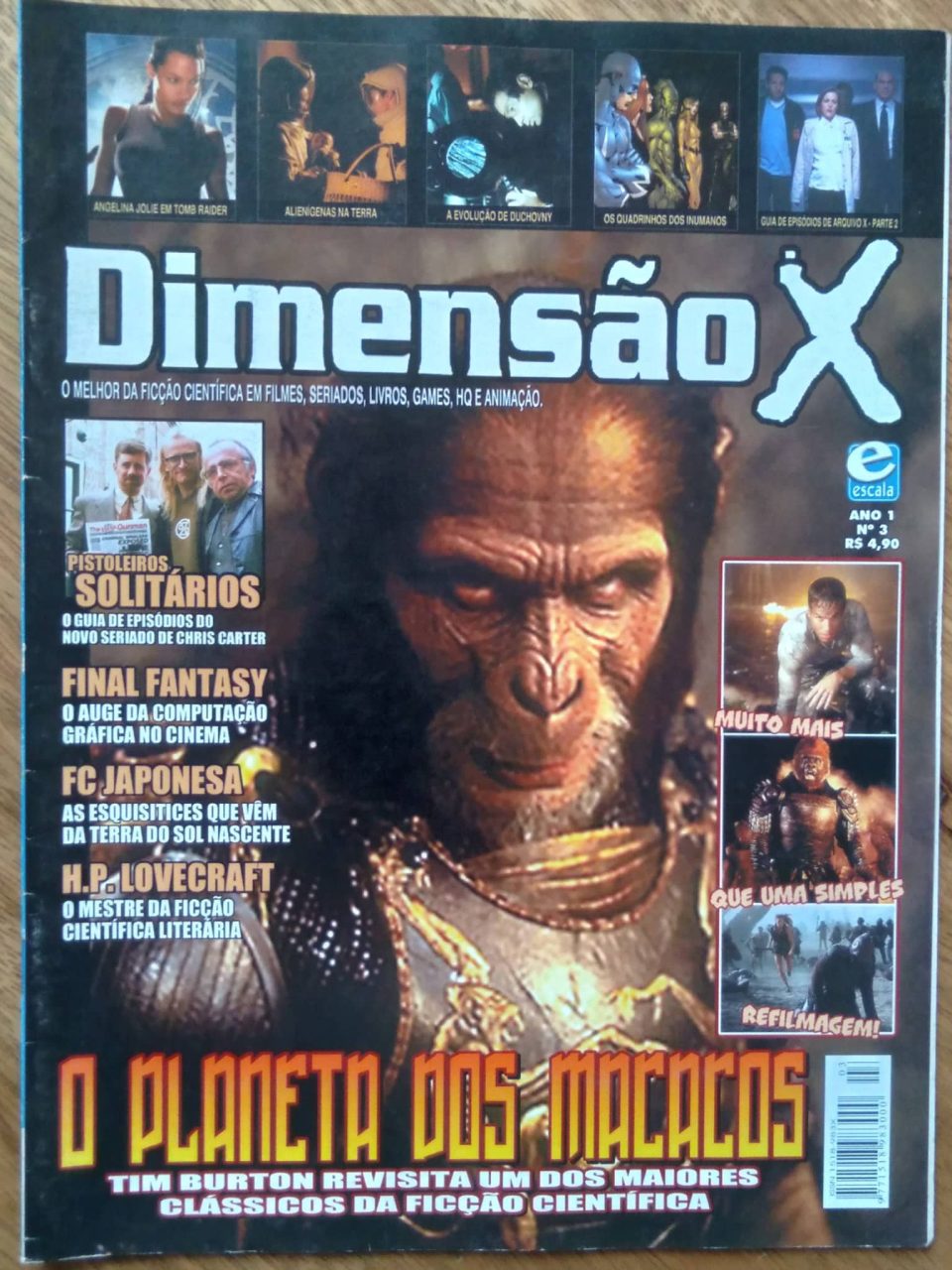 | Casa do Colecionador Revista Escala Dimensão X 3 / Planeta dos macacos Final Fantasy.