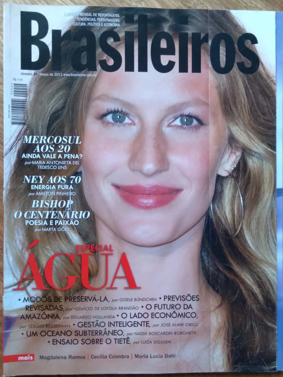 | Casa do Colecionador Revista Os Brasileiros 44 / Gisele Bundchen especial Água.
