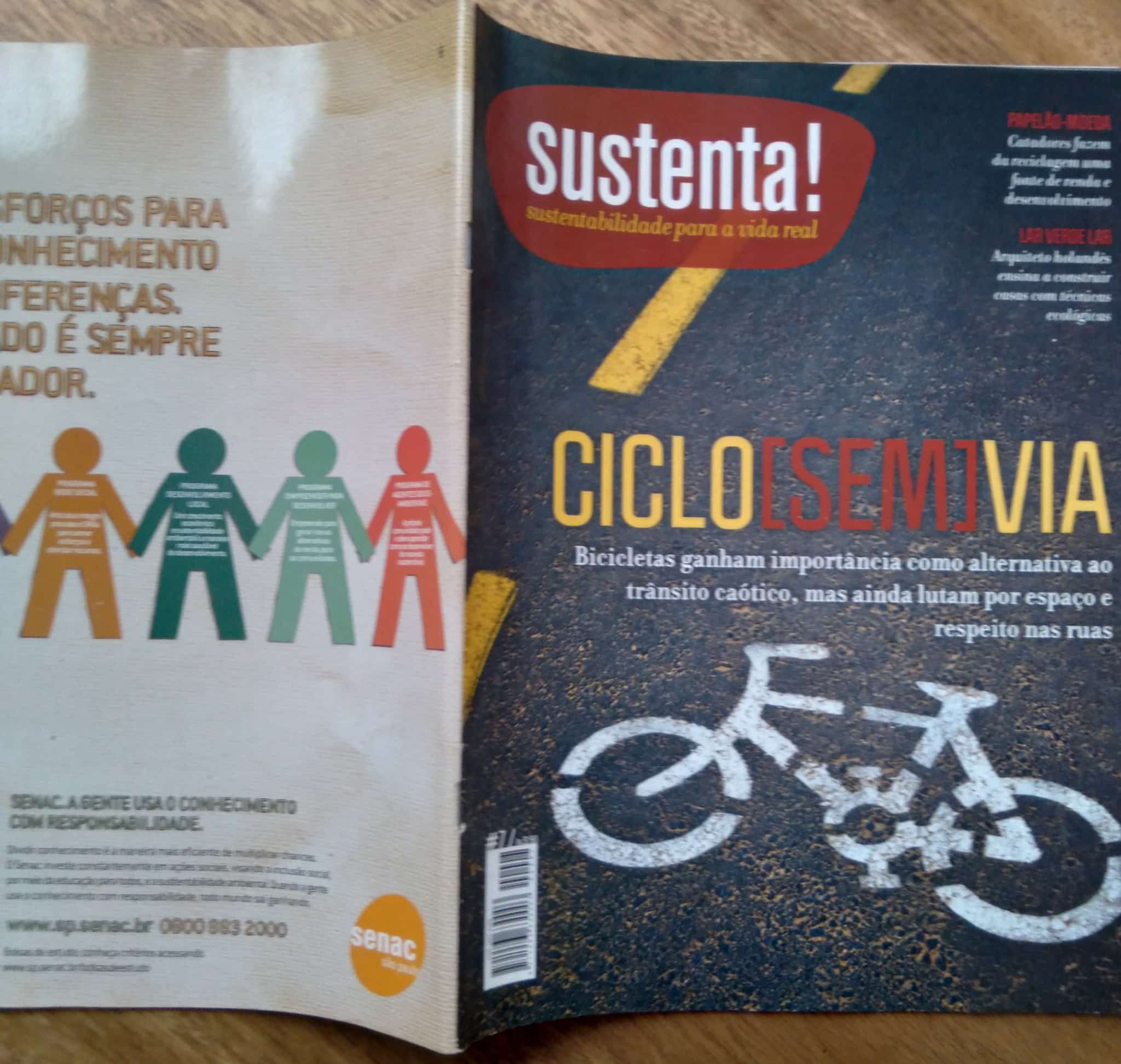 | Casa do Colecionador Revista Sustenta 7 / Ciclo sem via Papelão moeda Lar Verde.