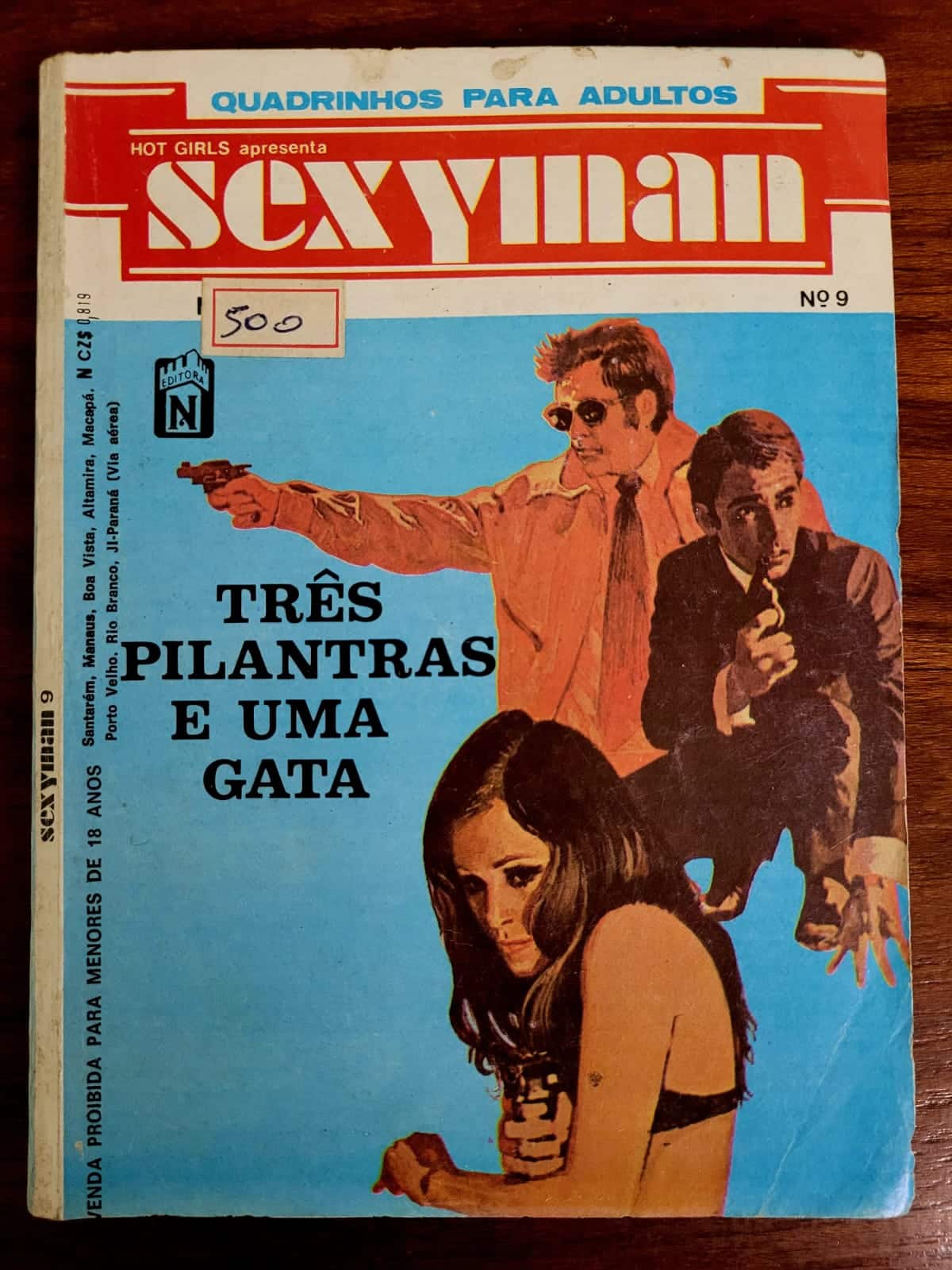 | Casa do Colecionador Sexyman Nº 009 - Três Pilantras e uma Gata (Quadrinhos Eróticos)