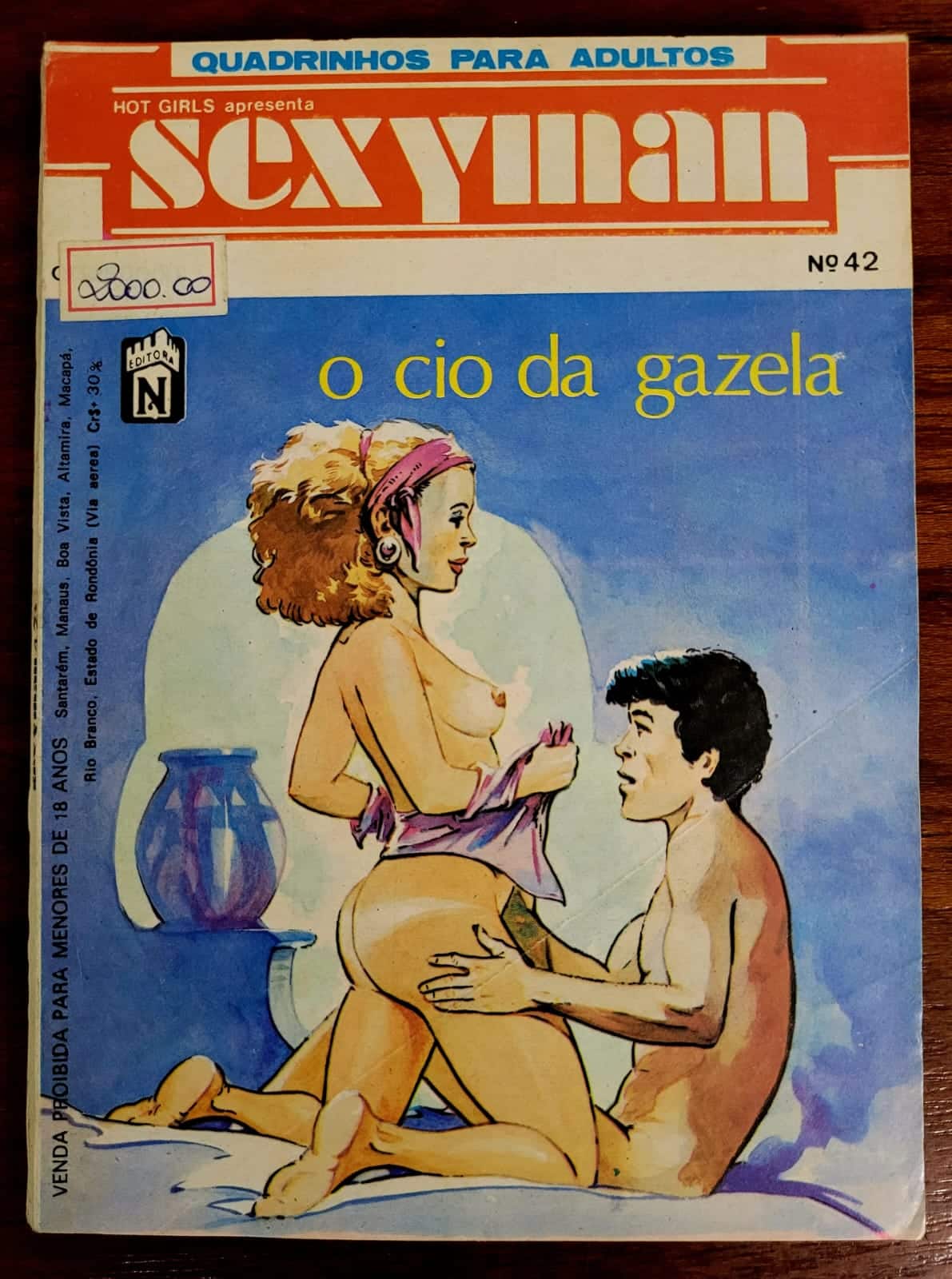 | Casa do Colecionador Sexyman Nº 042 - O Cio da Gazela (Quadrinhos Eróticos)