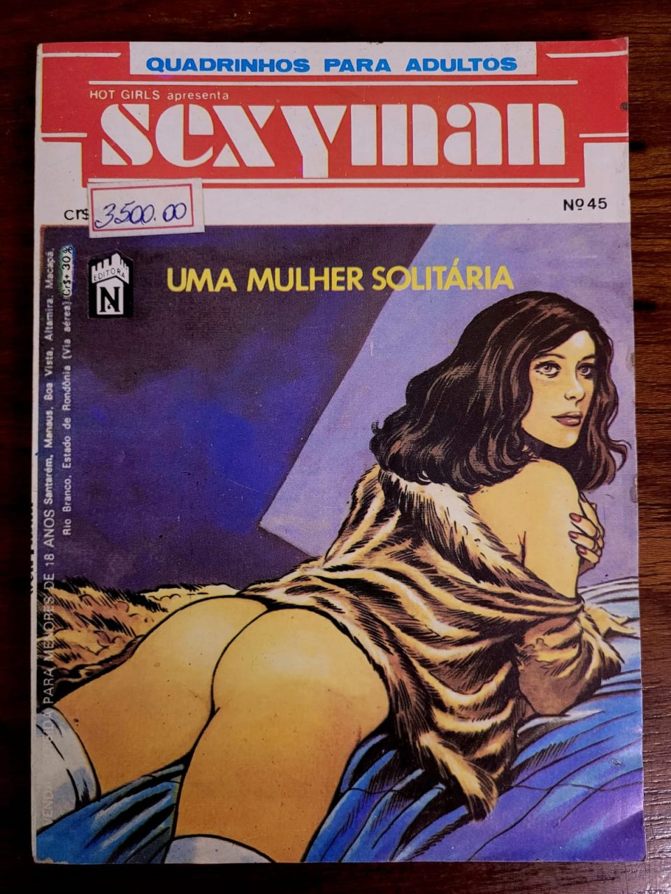 | Casa do Colecionador Sexyman Nº 045 - Uma Mulher Solitária (Quadrinhos Eróticos)