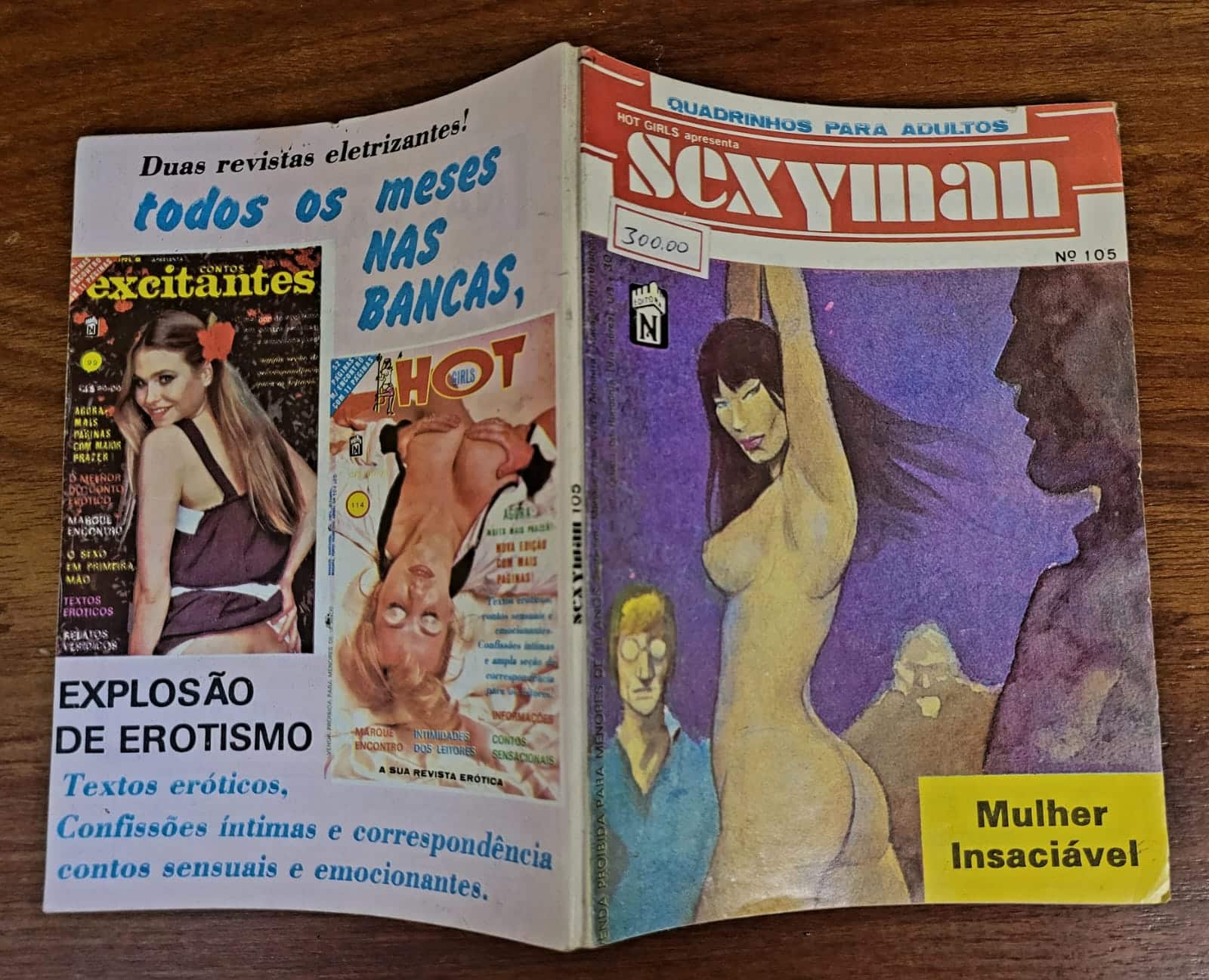 | Casa do Colecionador Sexyman Nº 105 - Mulher Insaciável (Quadrinhos Eróticos)