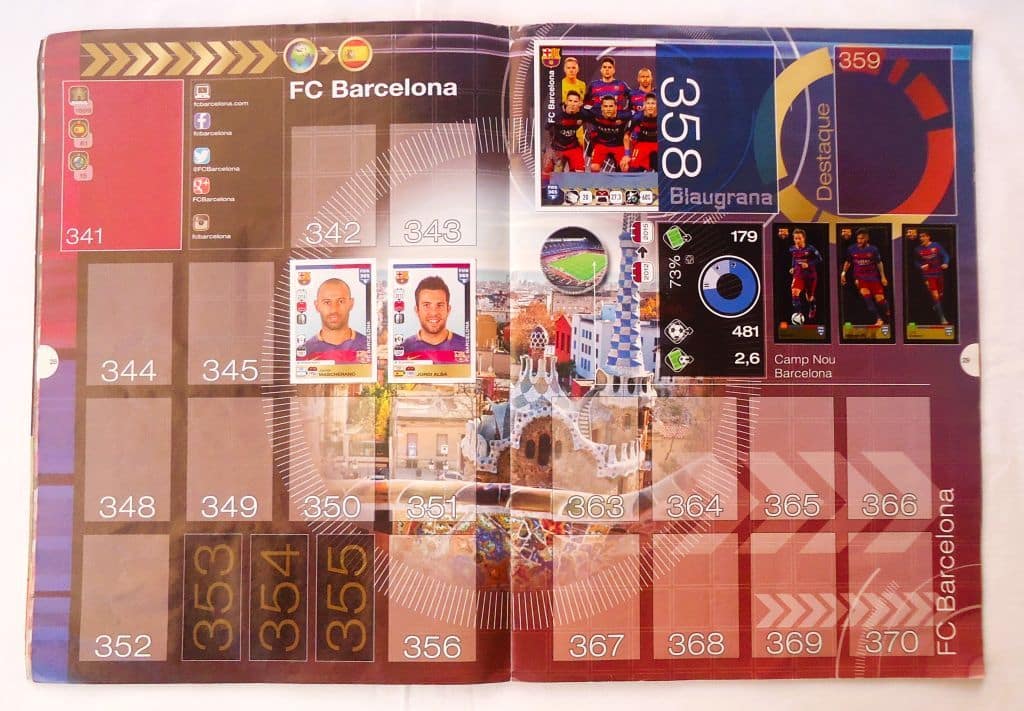 | Casa do Colecionador Album Figurinhas Fifa 365 - Panini - 2016 - Incompleto
