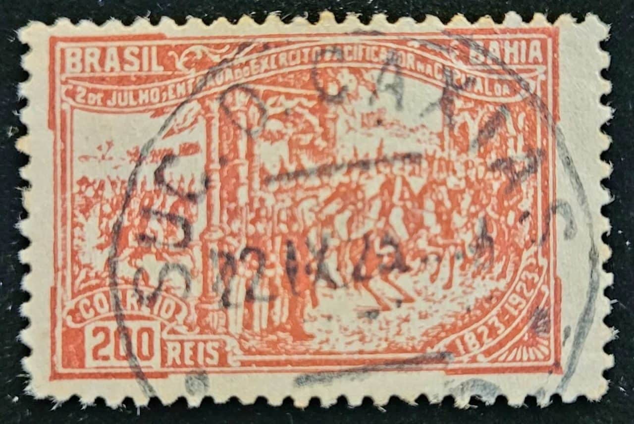 Comemorativos - RHM C0017 (Usado) Centenário da Entrada do Exército Pacificador na Bahia - 12/07/1923 (Selos do Brasil)